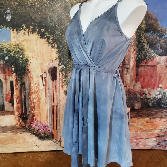 Grey Tidied spaghetti strap dress - Picture 3 of 4